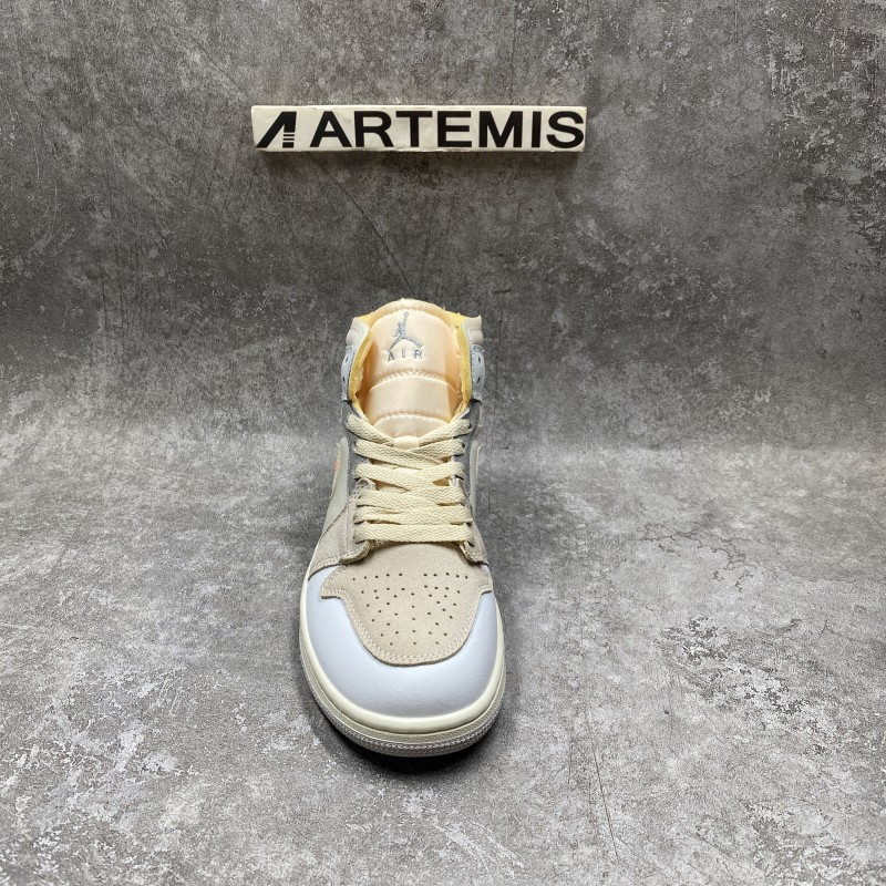 Air Jordan 1 Mid SE Craft Inside Out White Grey