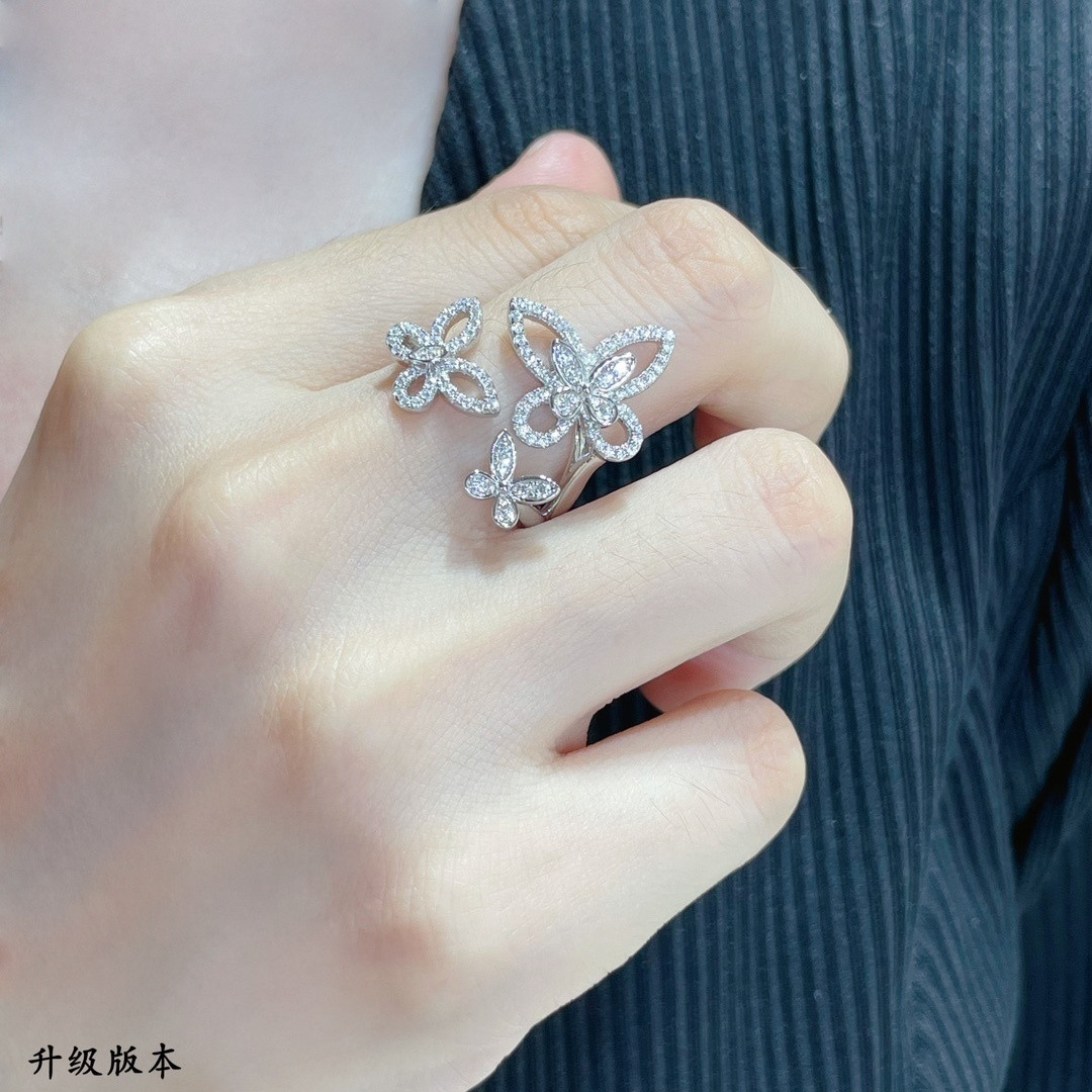Gr*ff butterfly ring ag925