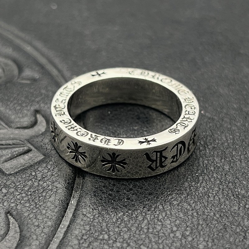 ch**me he**ts Di*m*nd-encrusted cross ring