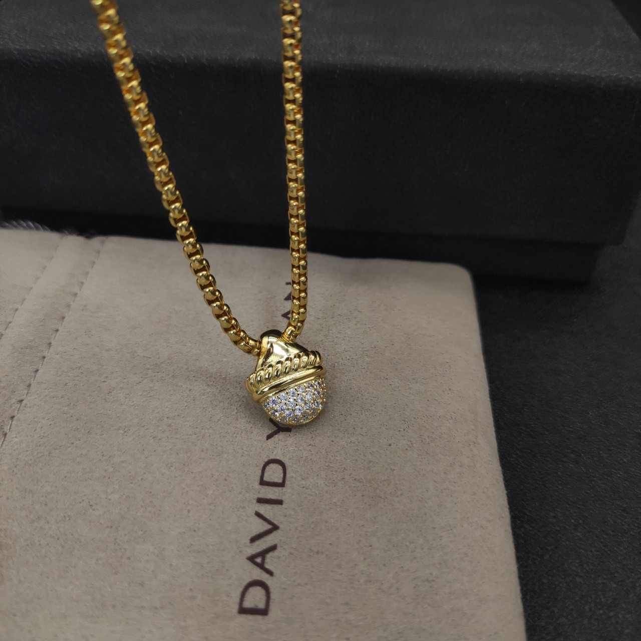 dau1d Yvrm*n necklace(chain length 50+5cm delay chain chain thickness 3mm)