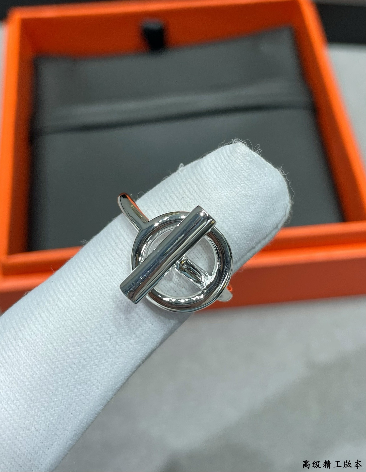H**mes silver ot ring ag925