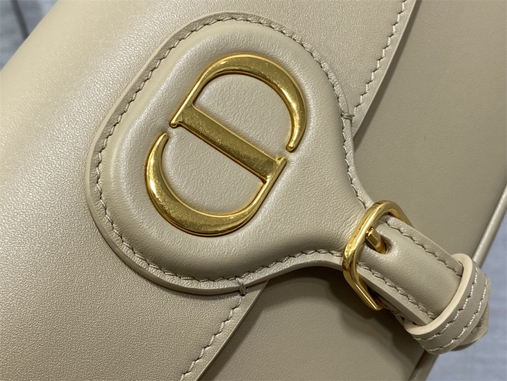 D*0r BOBBY EAST-WEST BAG Sand-Colored Box Calfskin