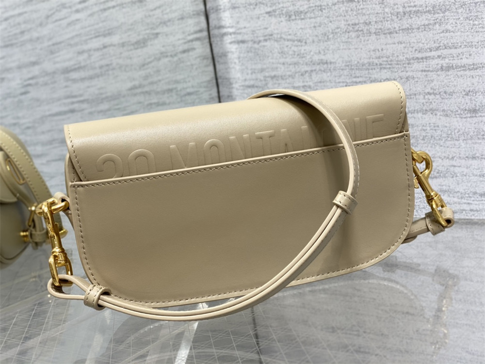 D*0r BOBBY EAST-WEST BAG Sand-Colored Box Calfskin