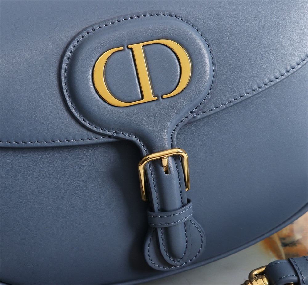 LARGE D*0r BOBBY BAG Blue Box Calfskin