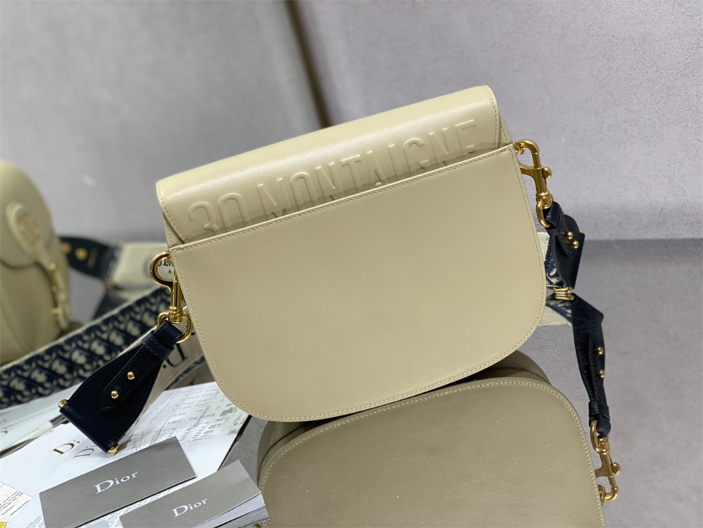 LARGE D*0r BOBBY BAG Light green Box Calfskin