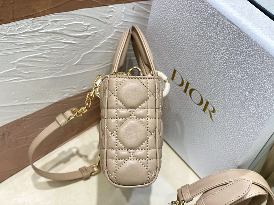 D*0r SMALL LADY D-JOY BAG Biscuit