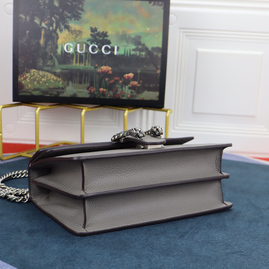 G*u*i DIONYSUS SMALL SHOULDER BAG GRAY 28x18x9cm