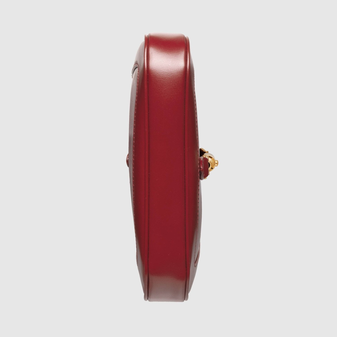 G*u*i JACKIE 1961 MINI SHOULDER BAG RED 7.5"W x 5.1"H x 1.2"D