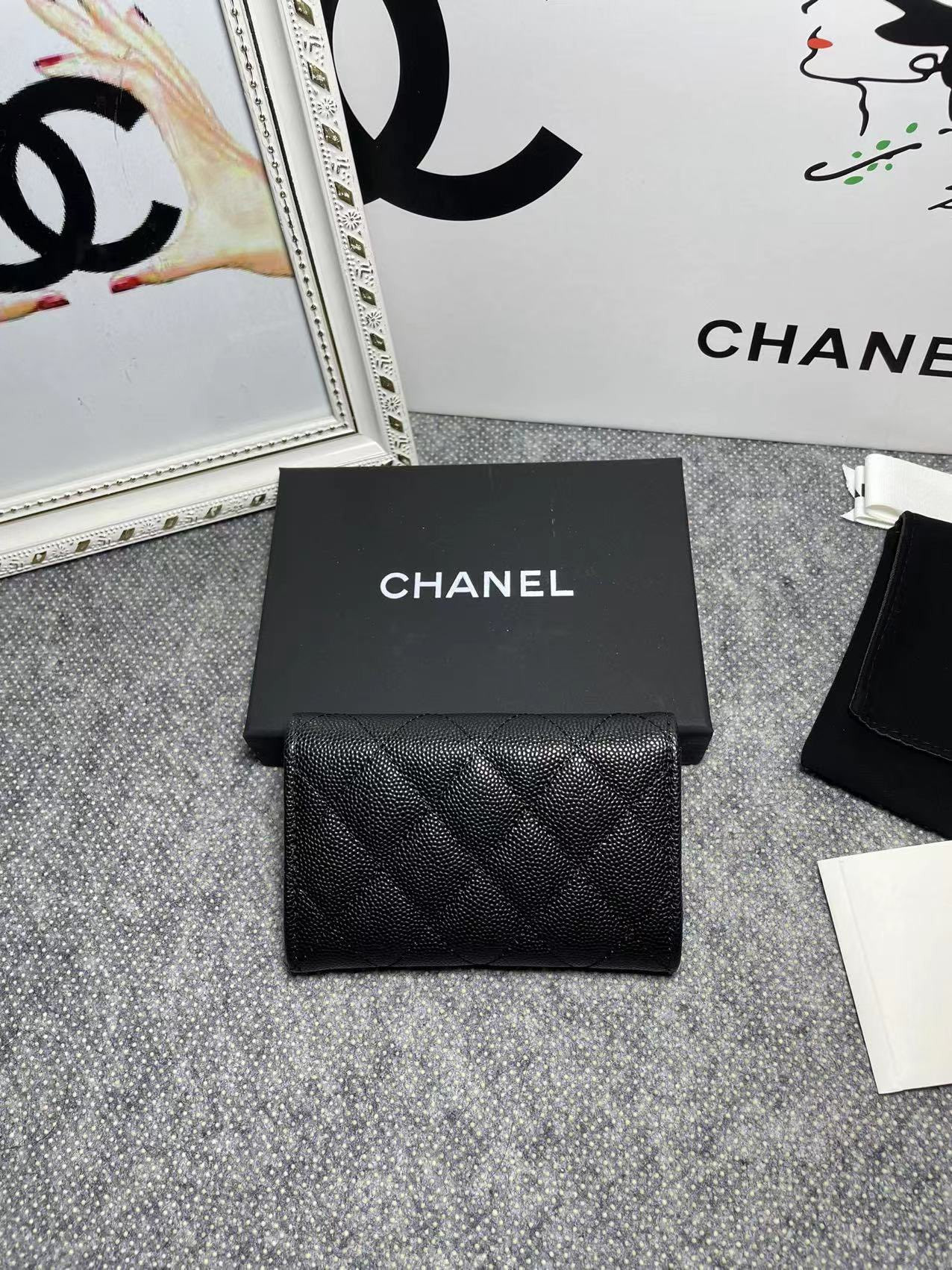 Ch*el COIN PURSE 11×8.5×3cm