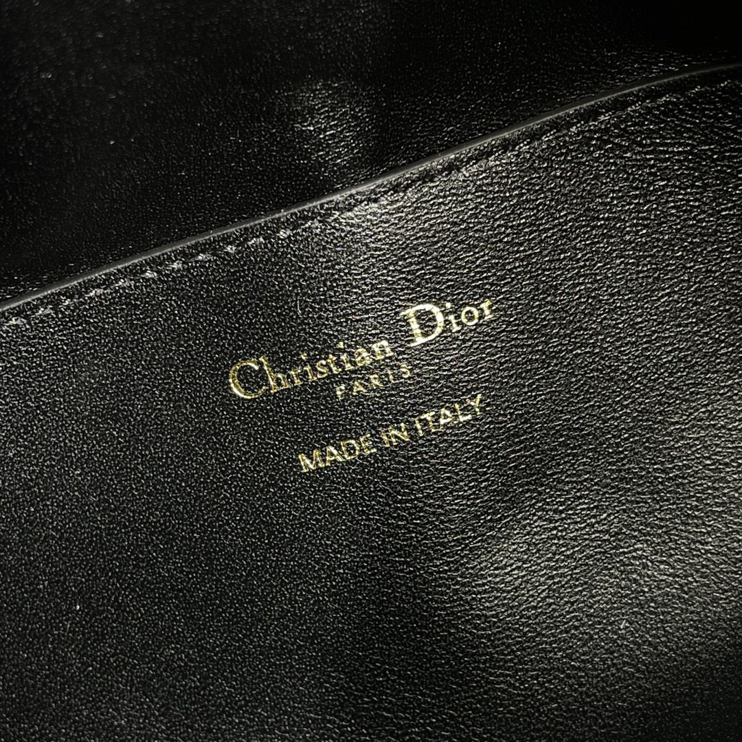 Medium D*0r Nolita Bag Black Calfskin 11 x 10 x 2 inches