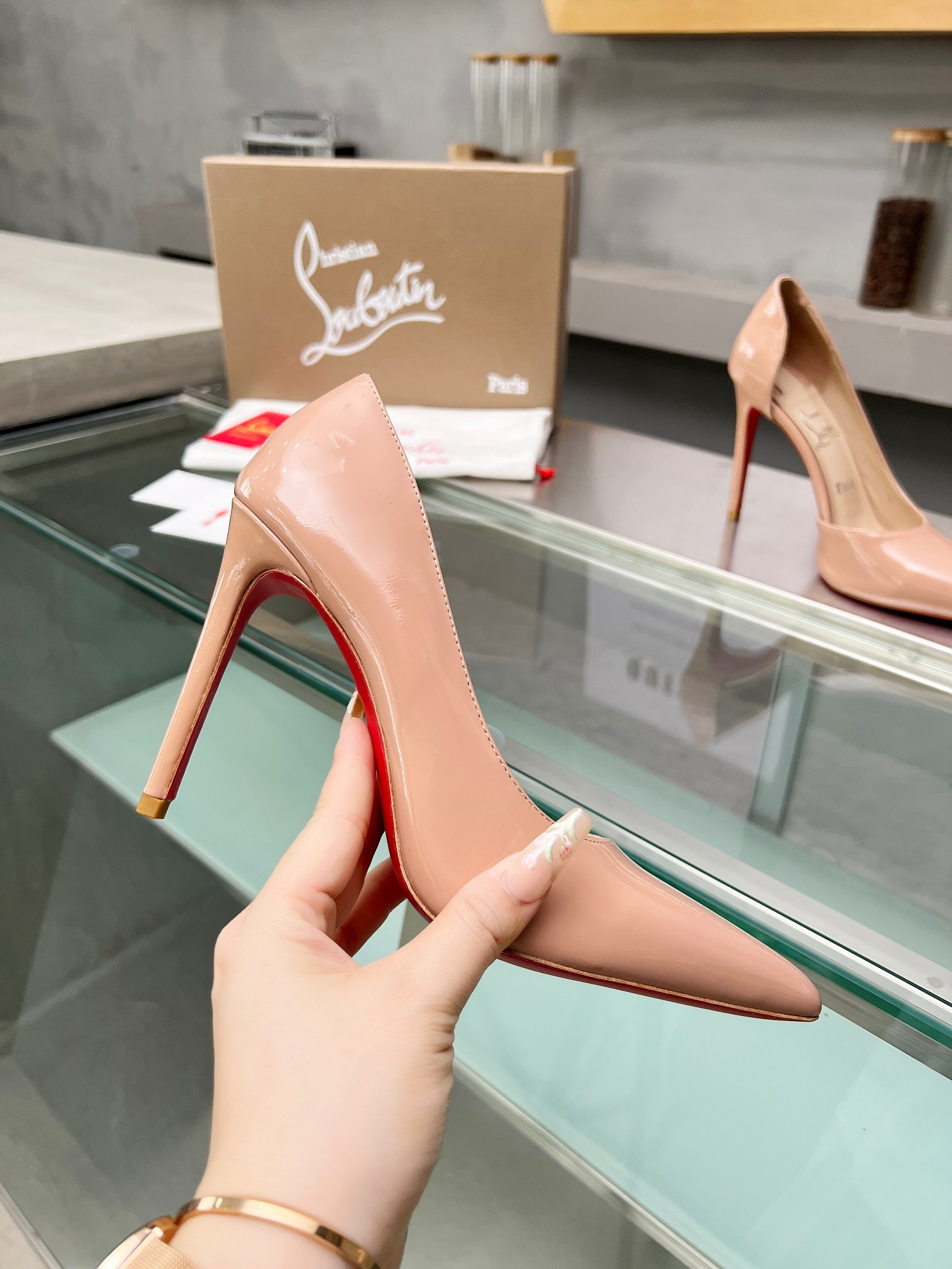 UA Ch**an Louboutin CL red-bottom shoes