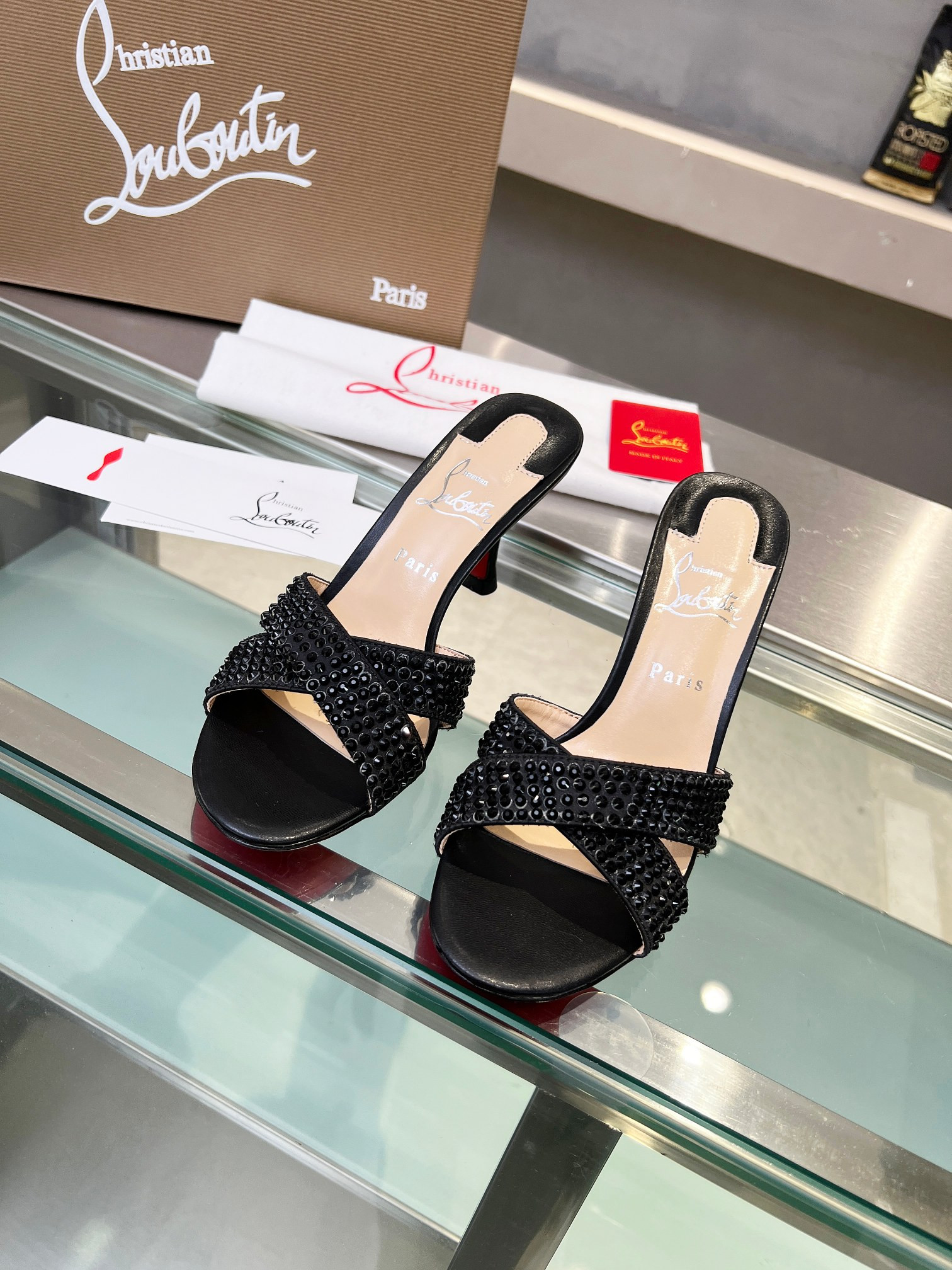 UA Ch**an Louboutin CL red-bottom shoes