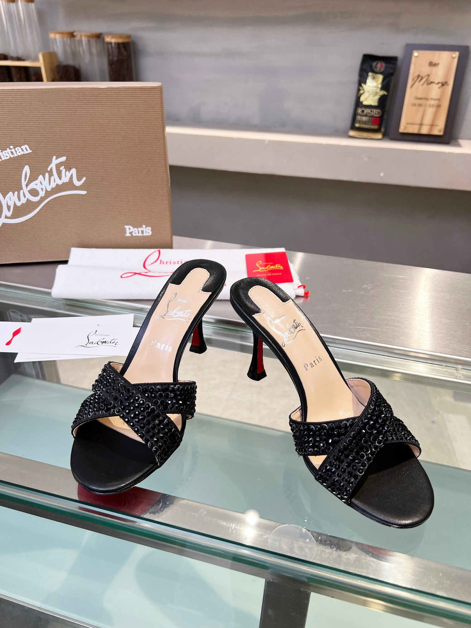 UA Ch**an Louboutin CL red-bottom shoes