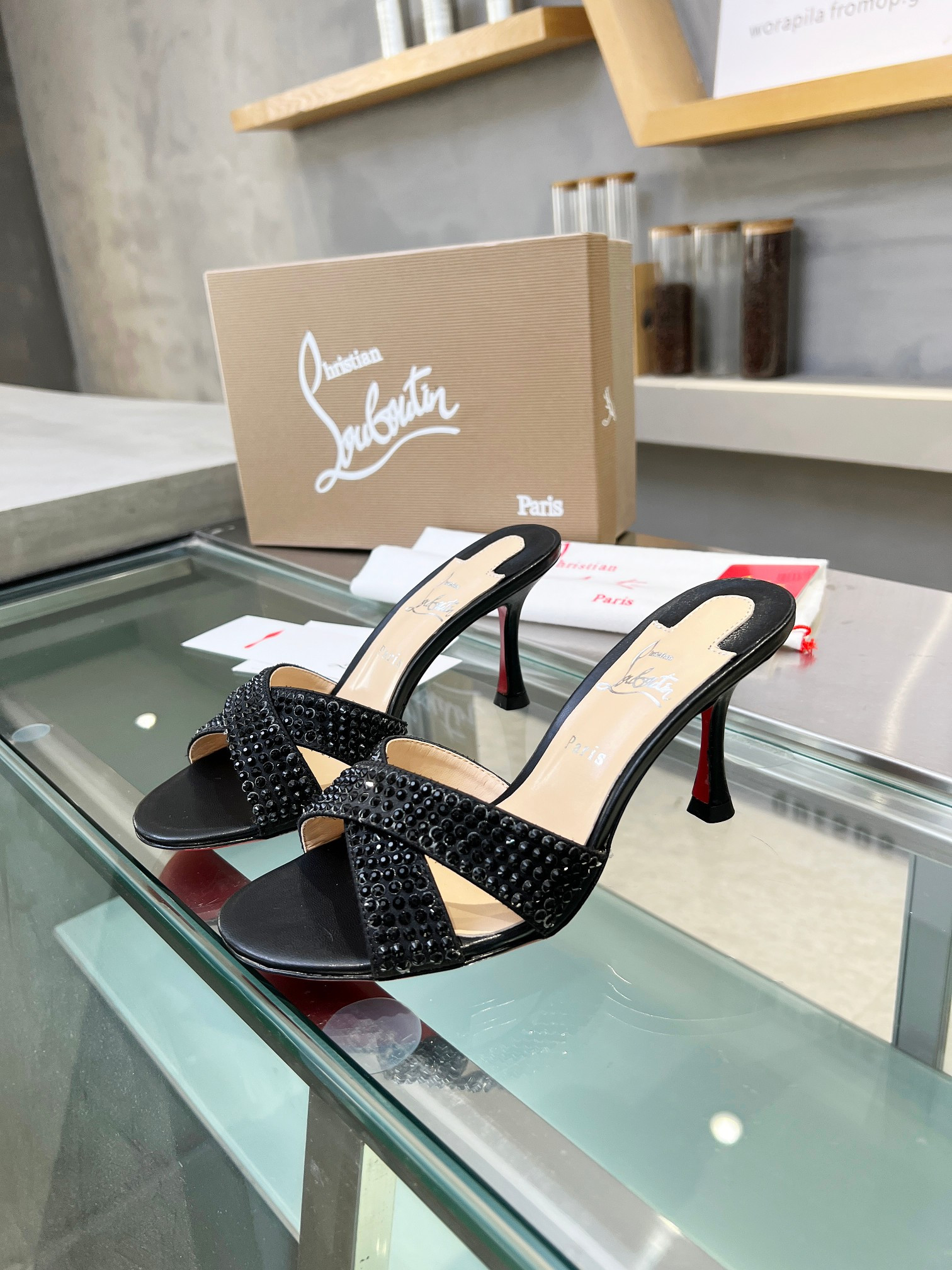 UA Ch**an Louboutin CL red-bottom shoes