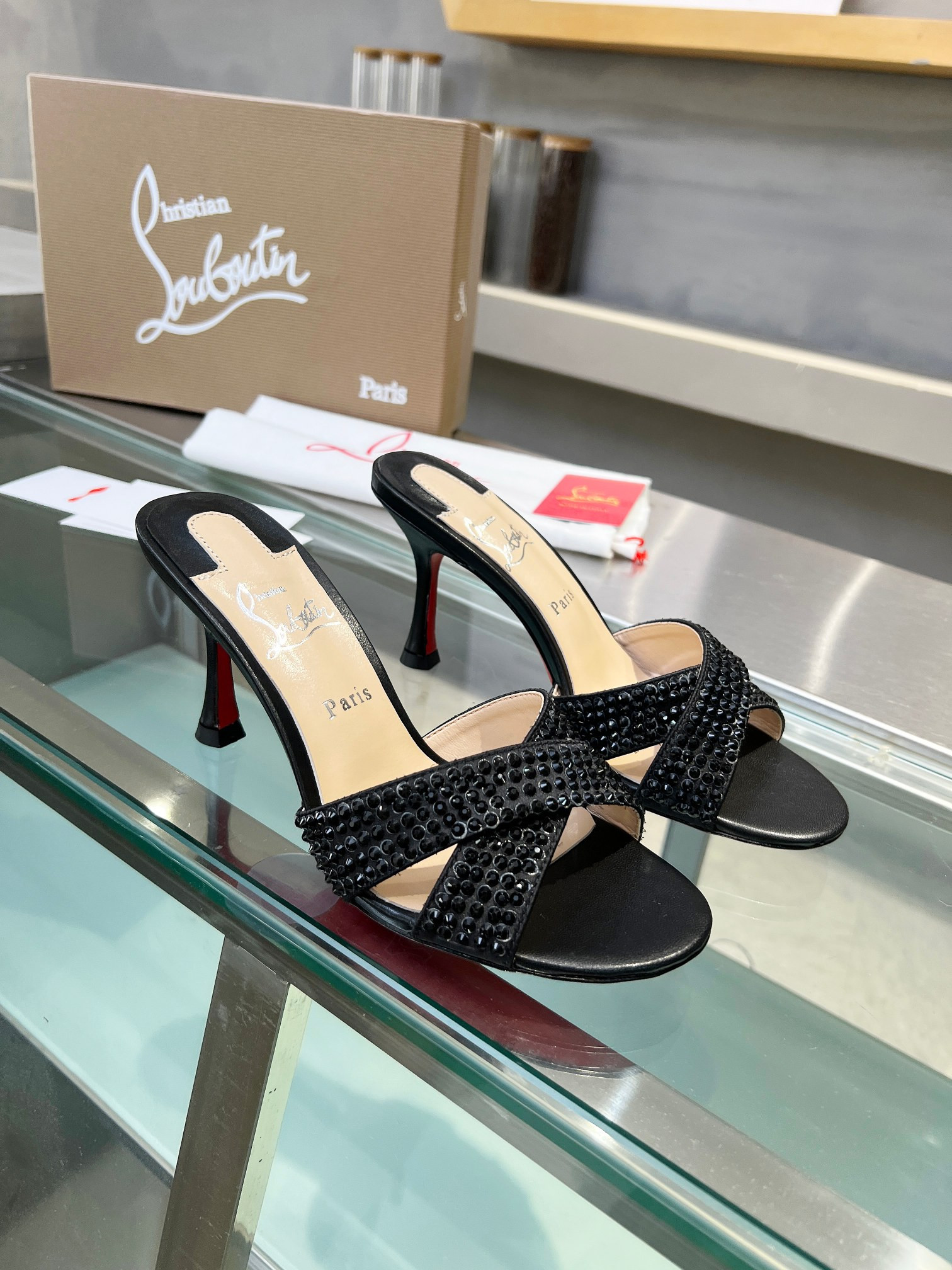 UA Ch**an Louboutin CL red-bottom shoes