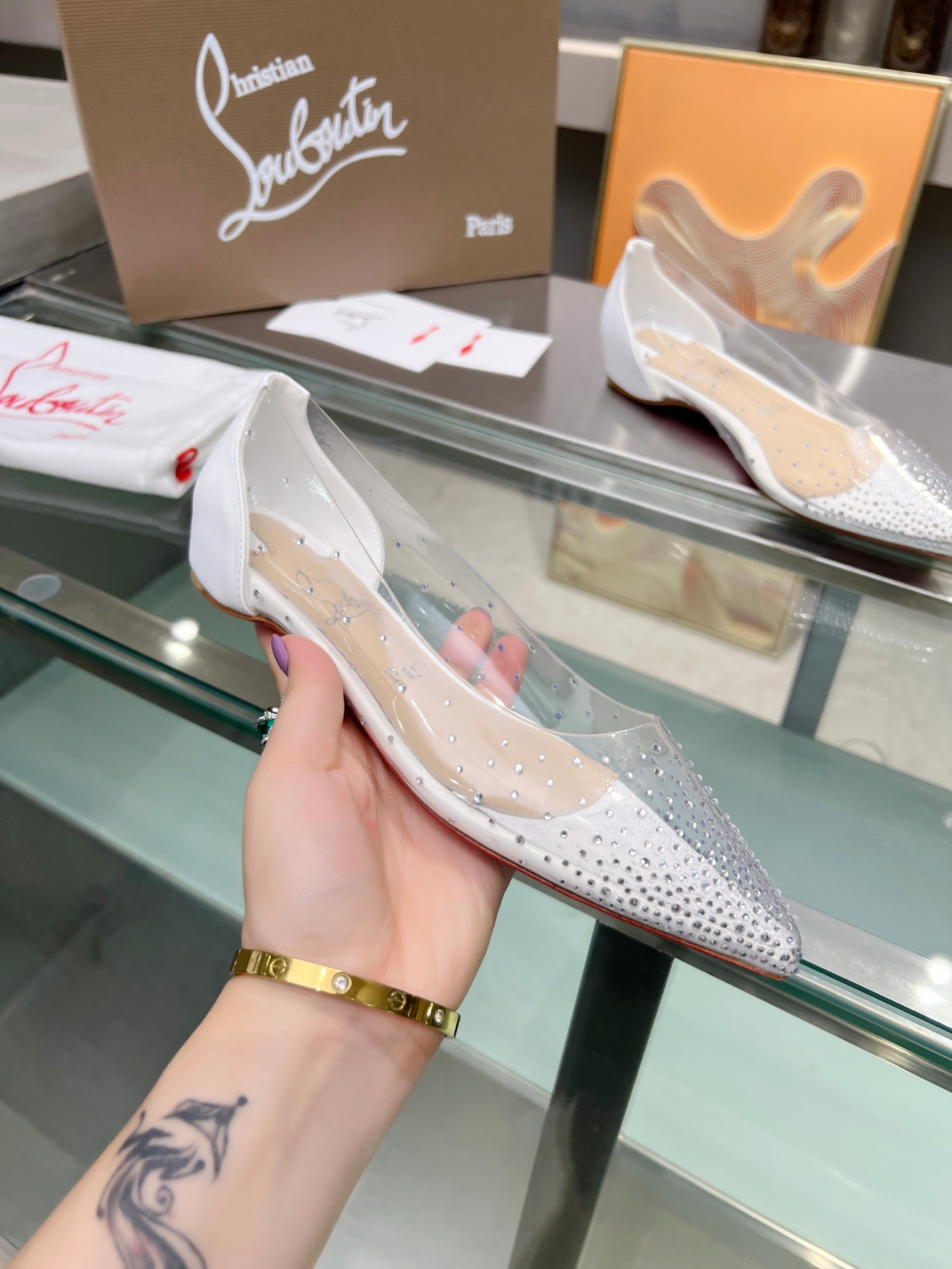 UA Ch**an Louboutin CL red-bottom shoes