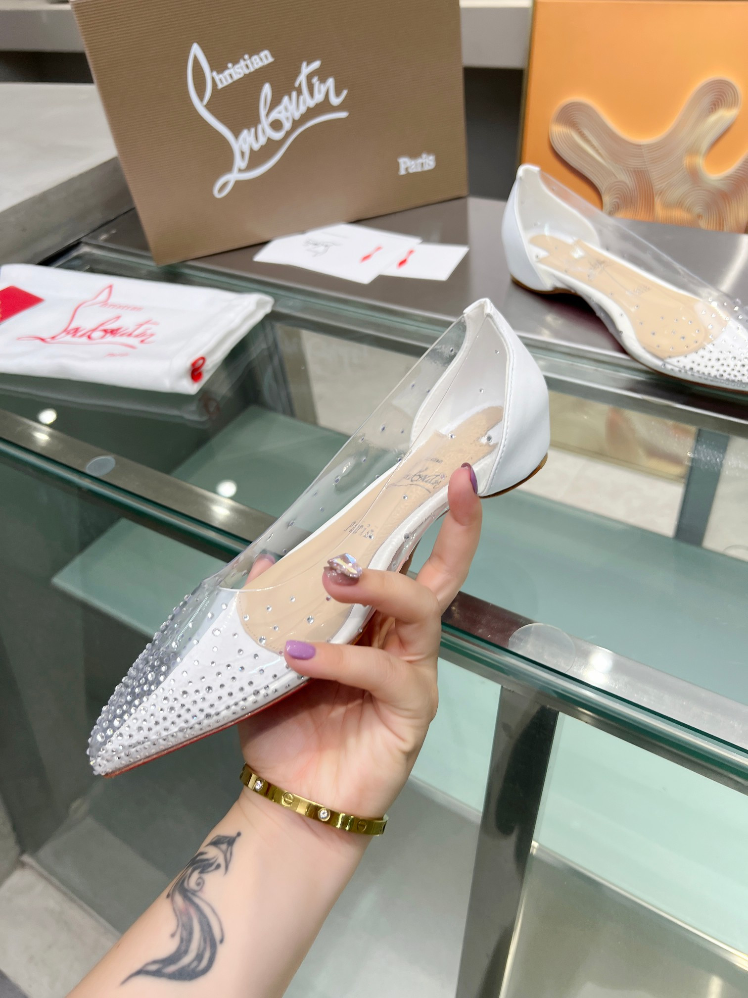 UA Ch**an Louboutin CL red-bottom shoes