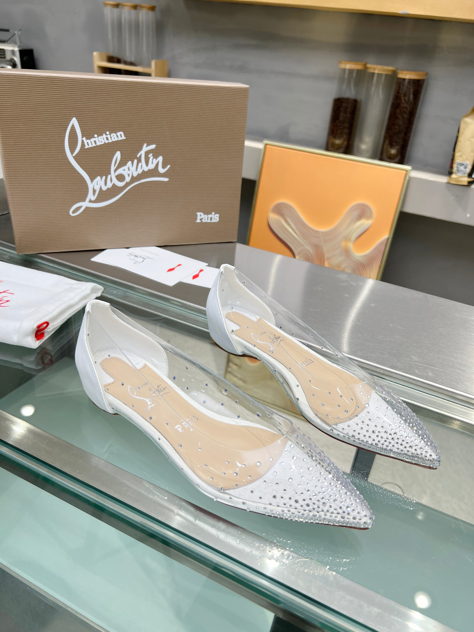 UA Ch**an Louboutin CL red-bottom shoes