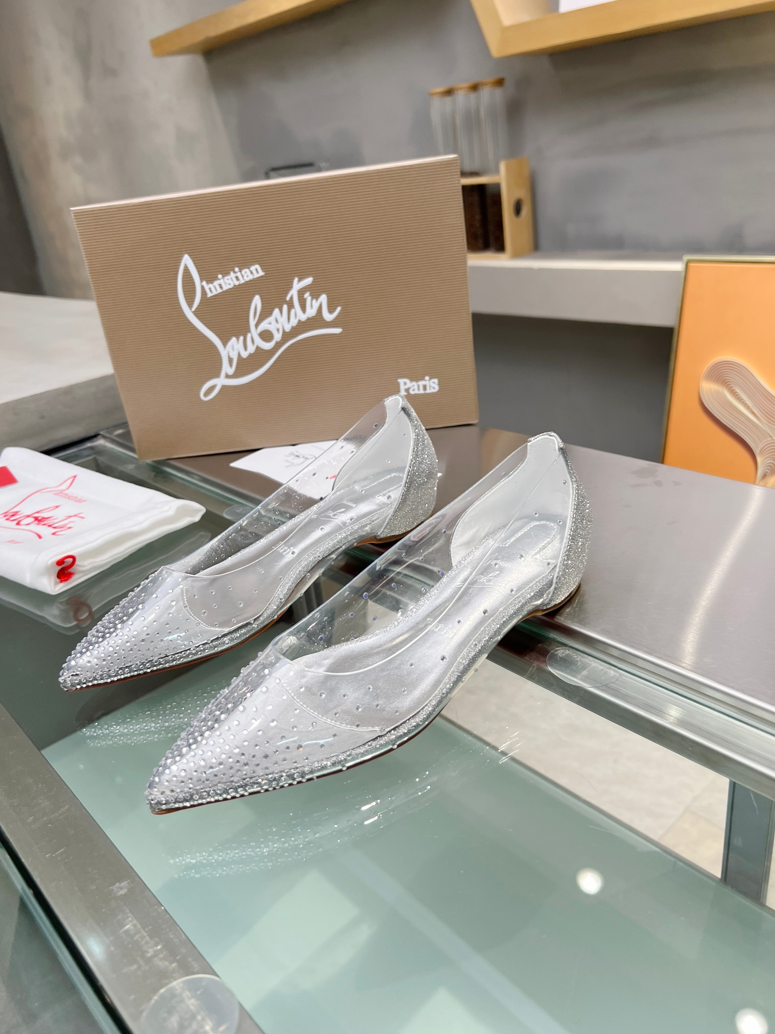 UA Ch**an Louboutin CL red-bottom shoes