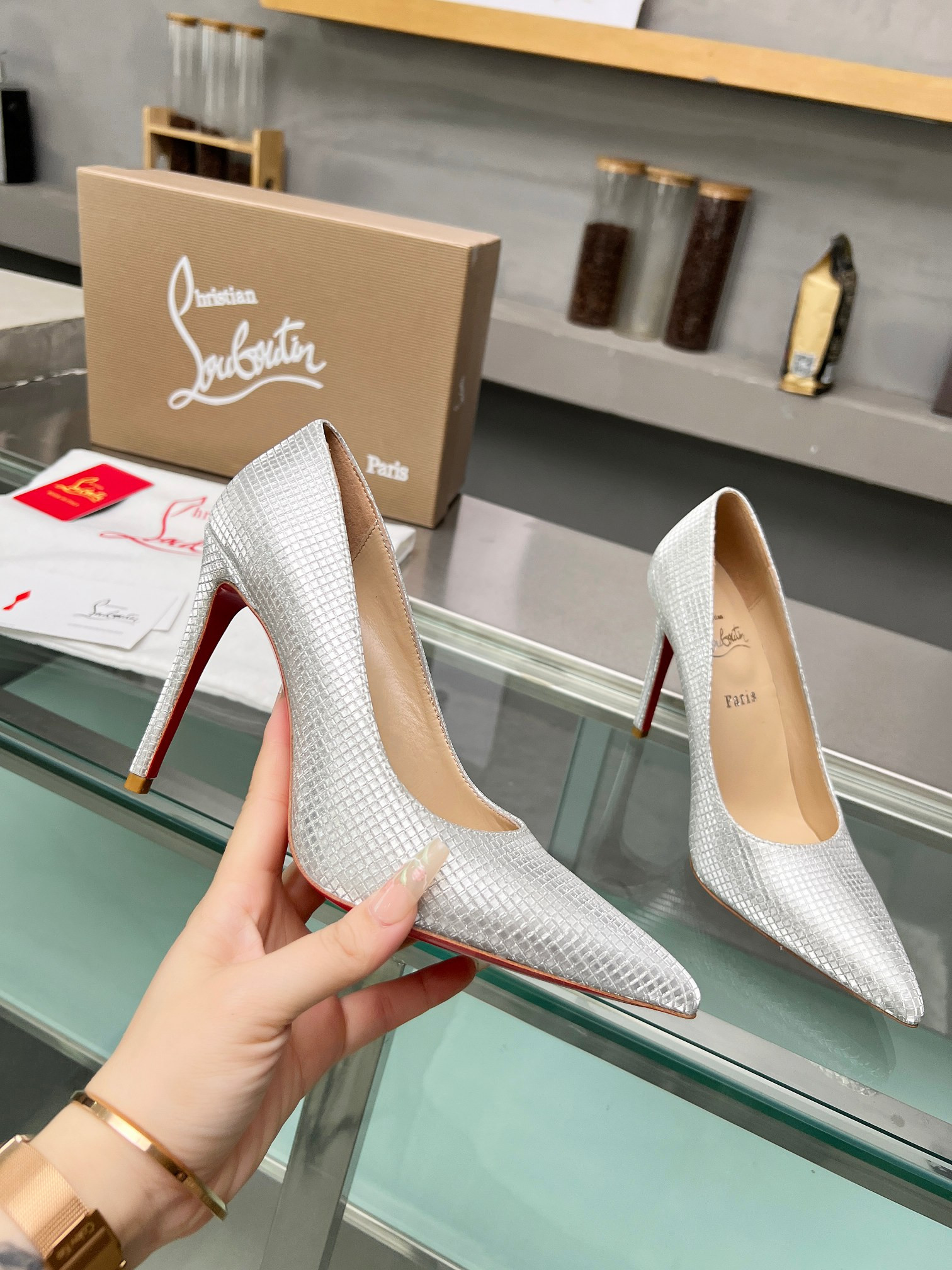 UA Ch**an Louboutin CL red-bottom shoes