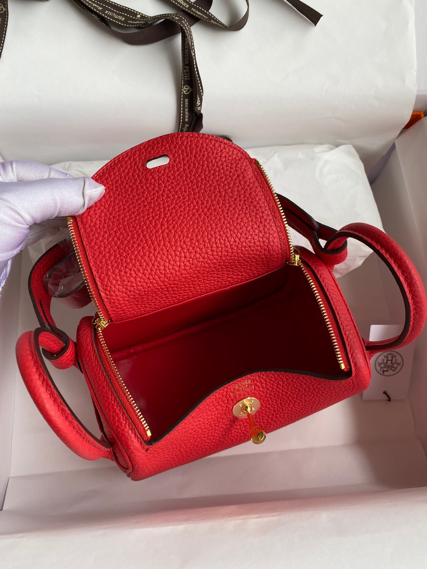 H**mes Mini lindy 19cm