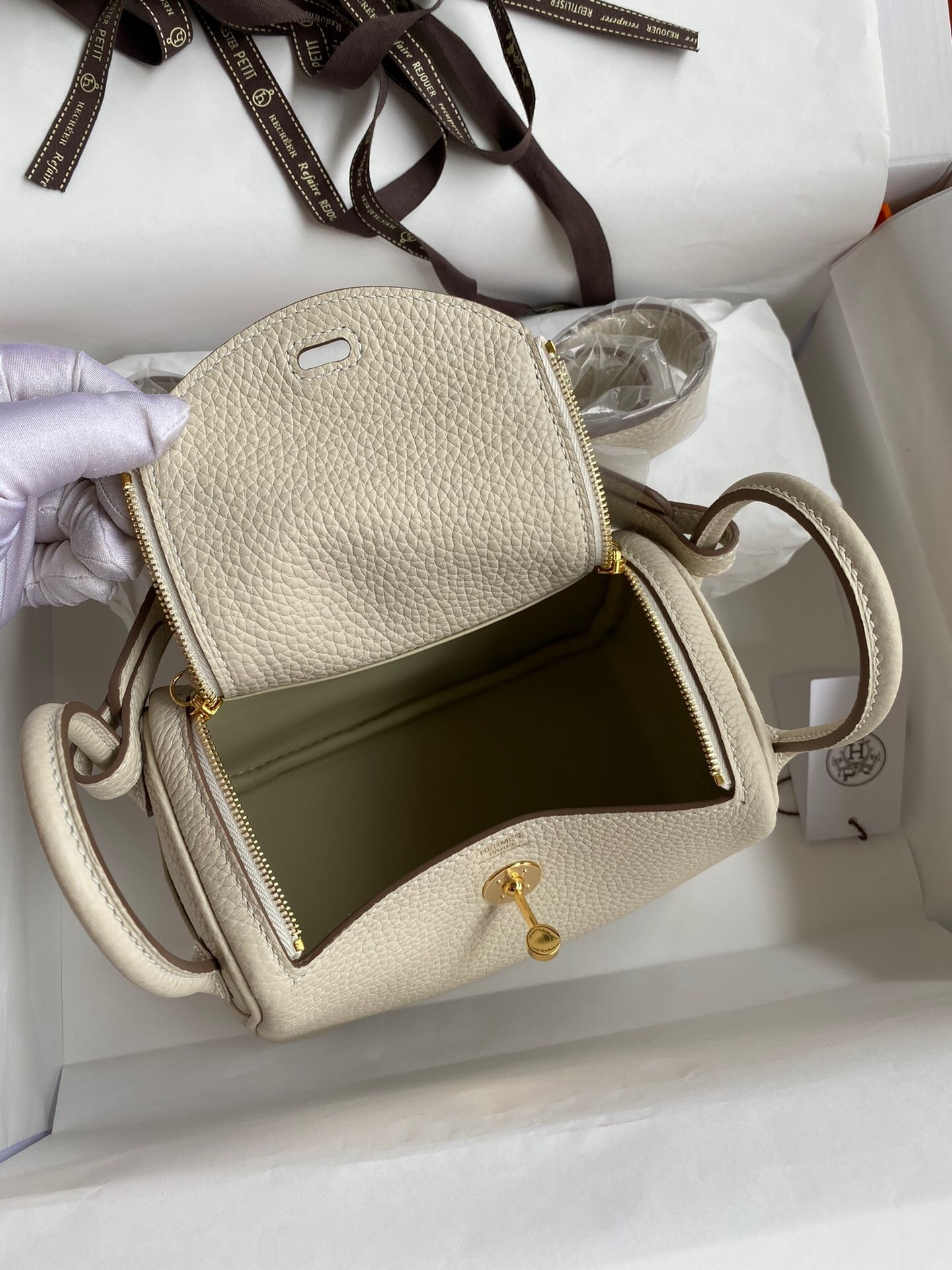 H**mes Mini lindy 19cm