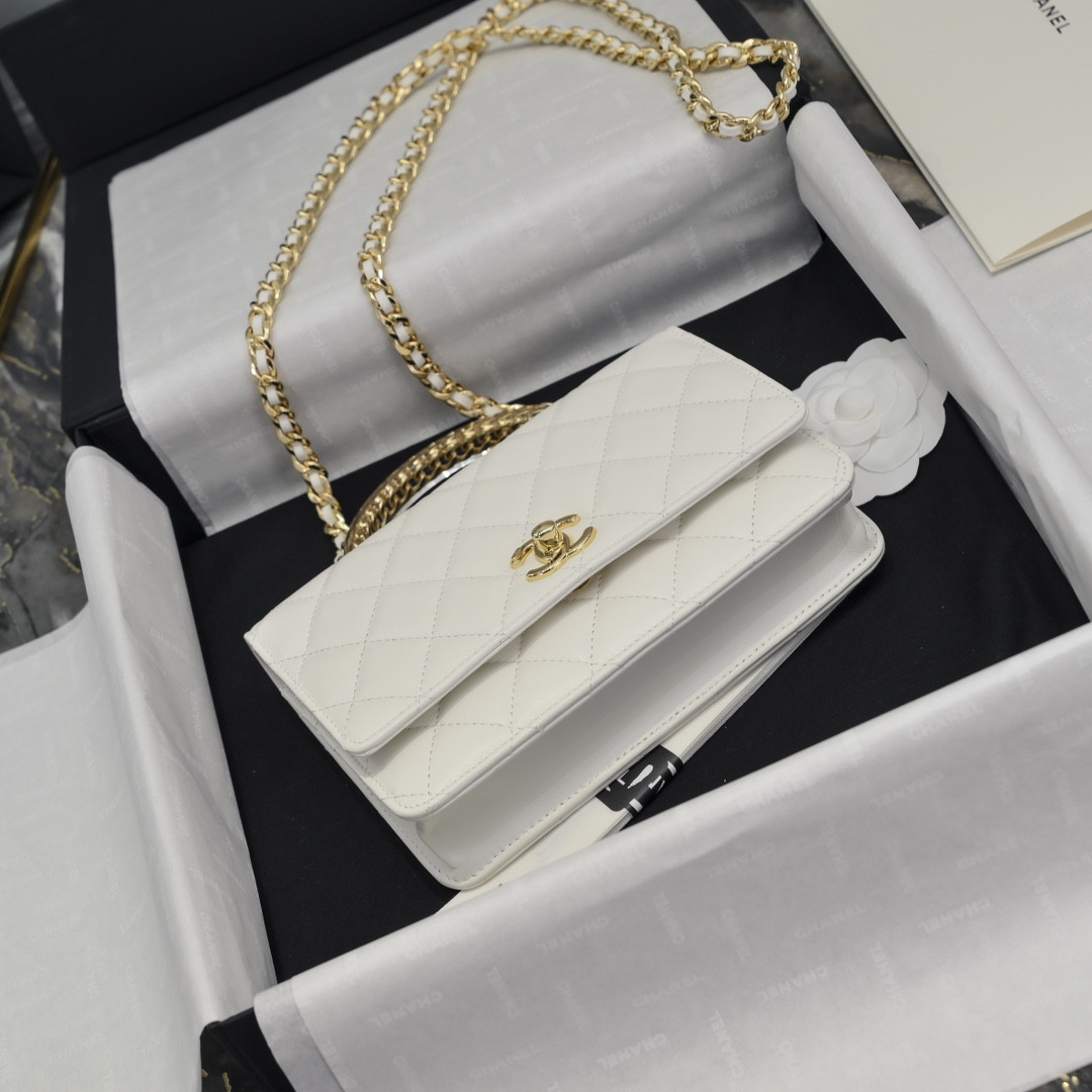 Ch*el Clutch With Chain 19cm