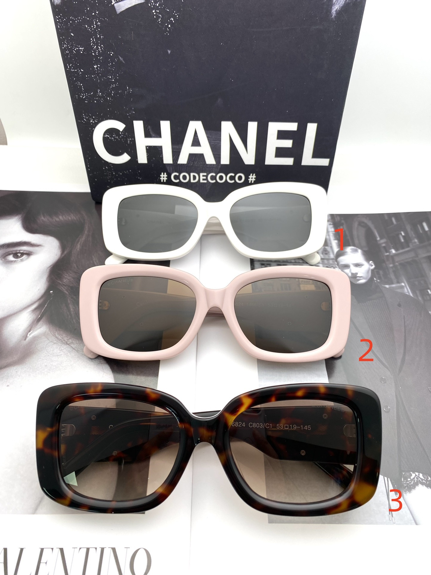 Ch*el glasses ch6824 53-19-145