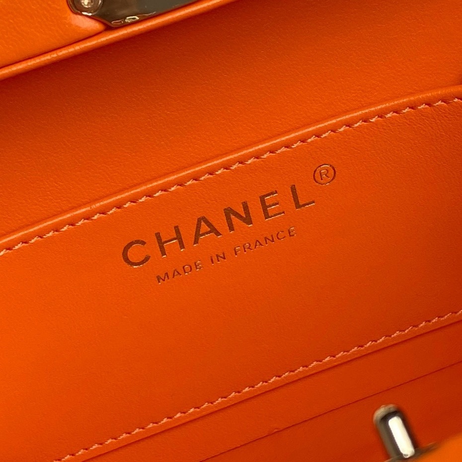 Ch*el Small Box Bag 12.5x18x6.5cm