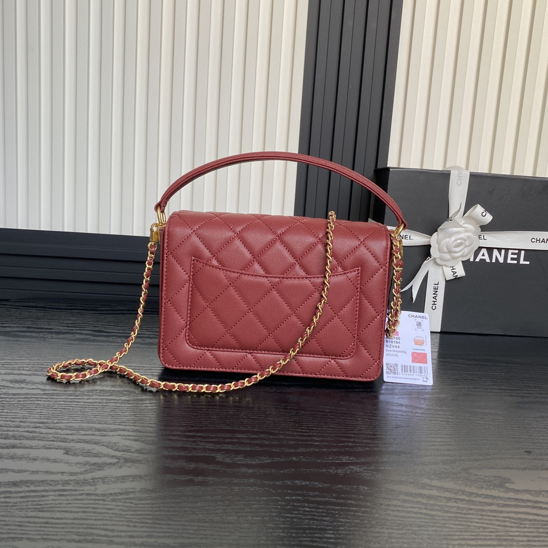 Ch*el Classic Flap Bag 16×22×5cm AS5166