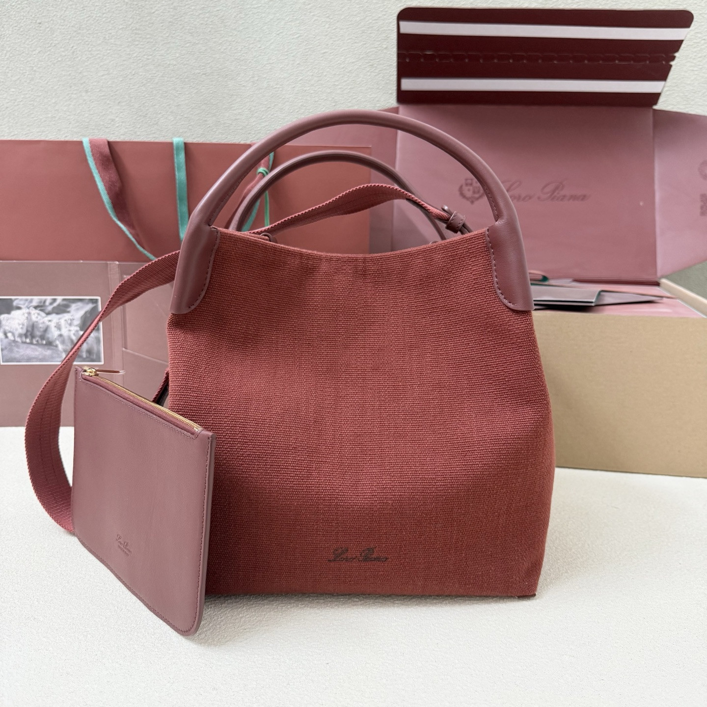 L**o p*ana large bale cotton bag 24x20x27cm