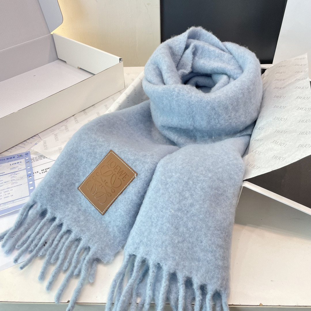 L0ew* mohair scarf 40x185cm