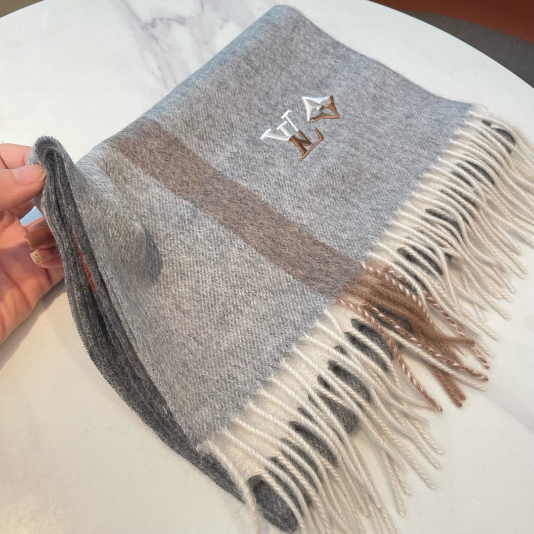 l0*is V*t0n scarf 32x180cm 100% cashmere