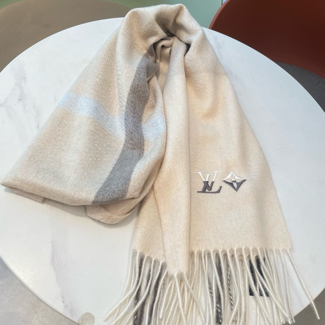l0*is V*t0n scarf 32x180cm 100% cashmere