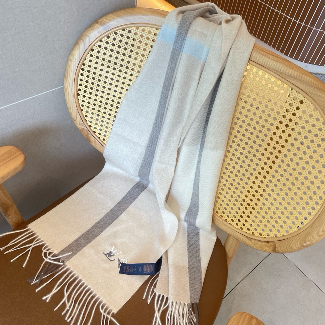 l0*is V*t0n scarf 32x180cm 100% cashmere