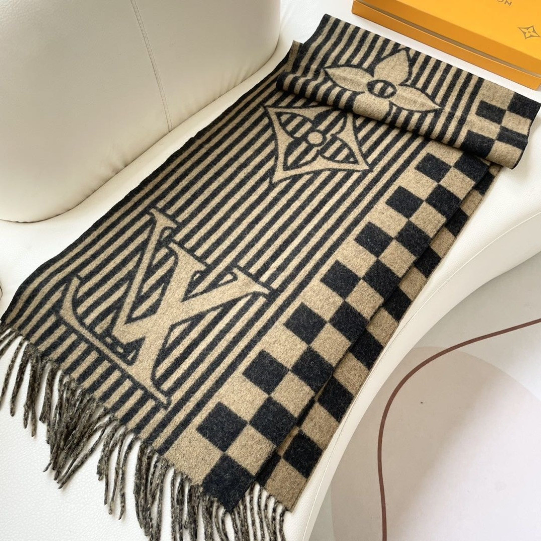 l0*is V*t0n scarf 40x205cm 100% cashmere