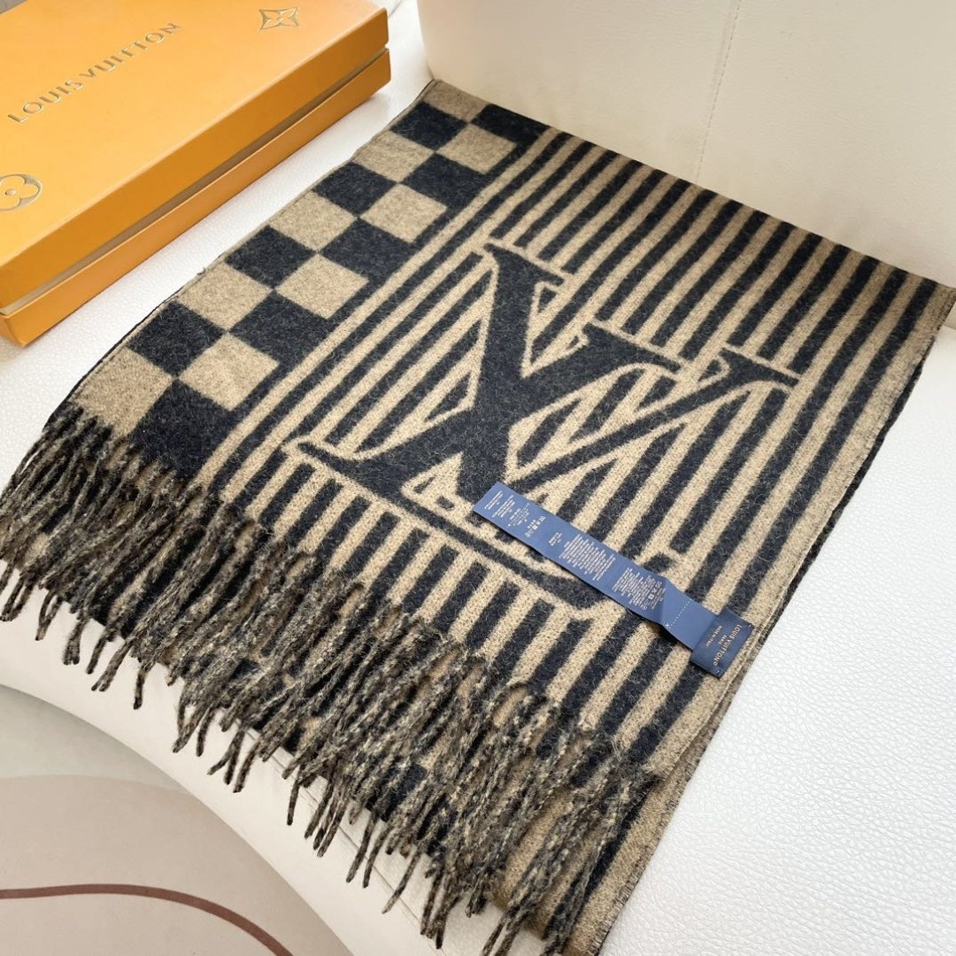 l0*is V*t0n scarf 40x205cm 100% cashmere