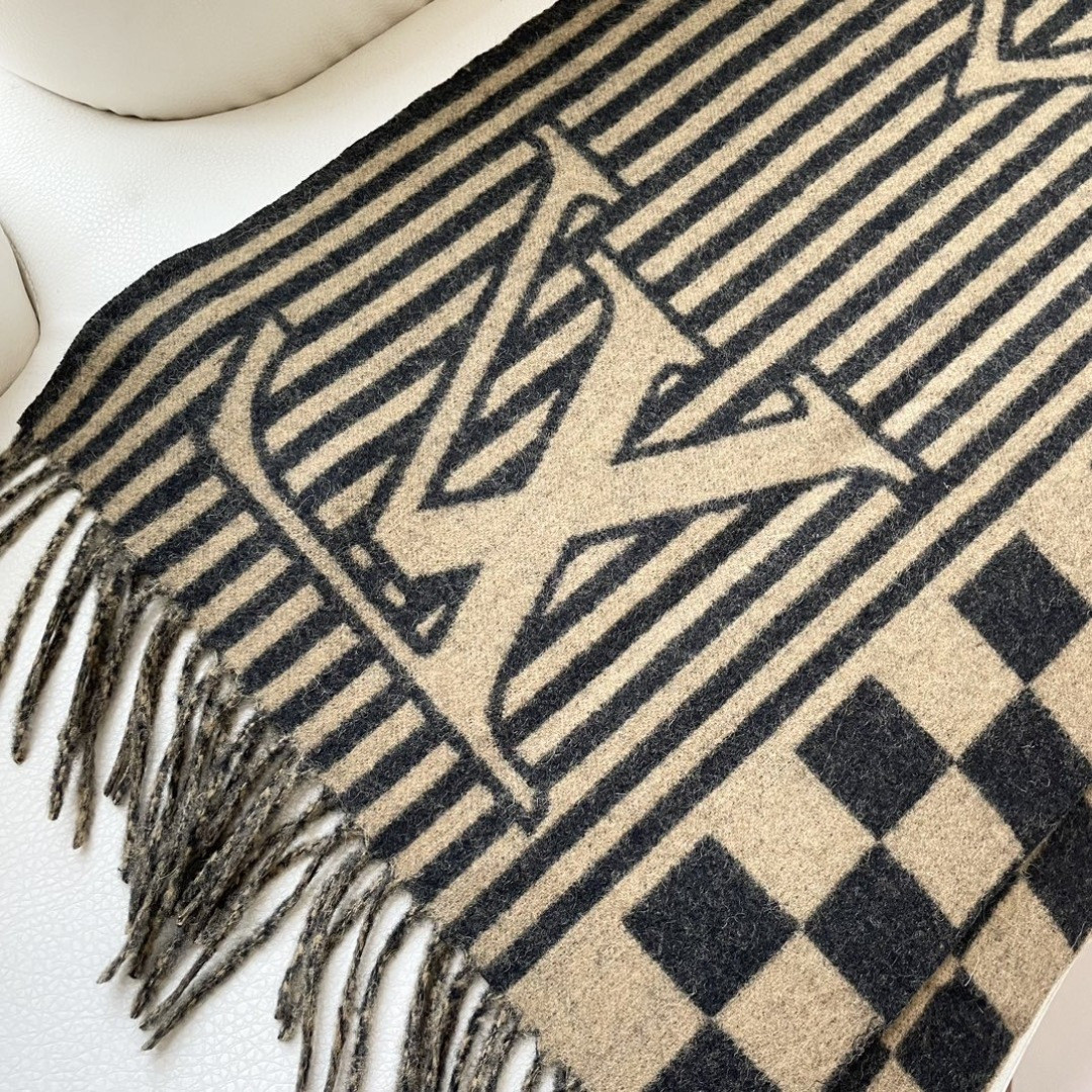 l0*is V*t0n scarf 40x205cm 100% cashmere