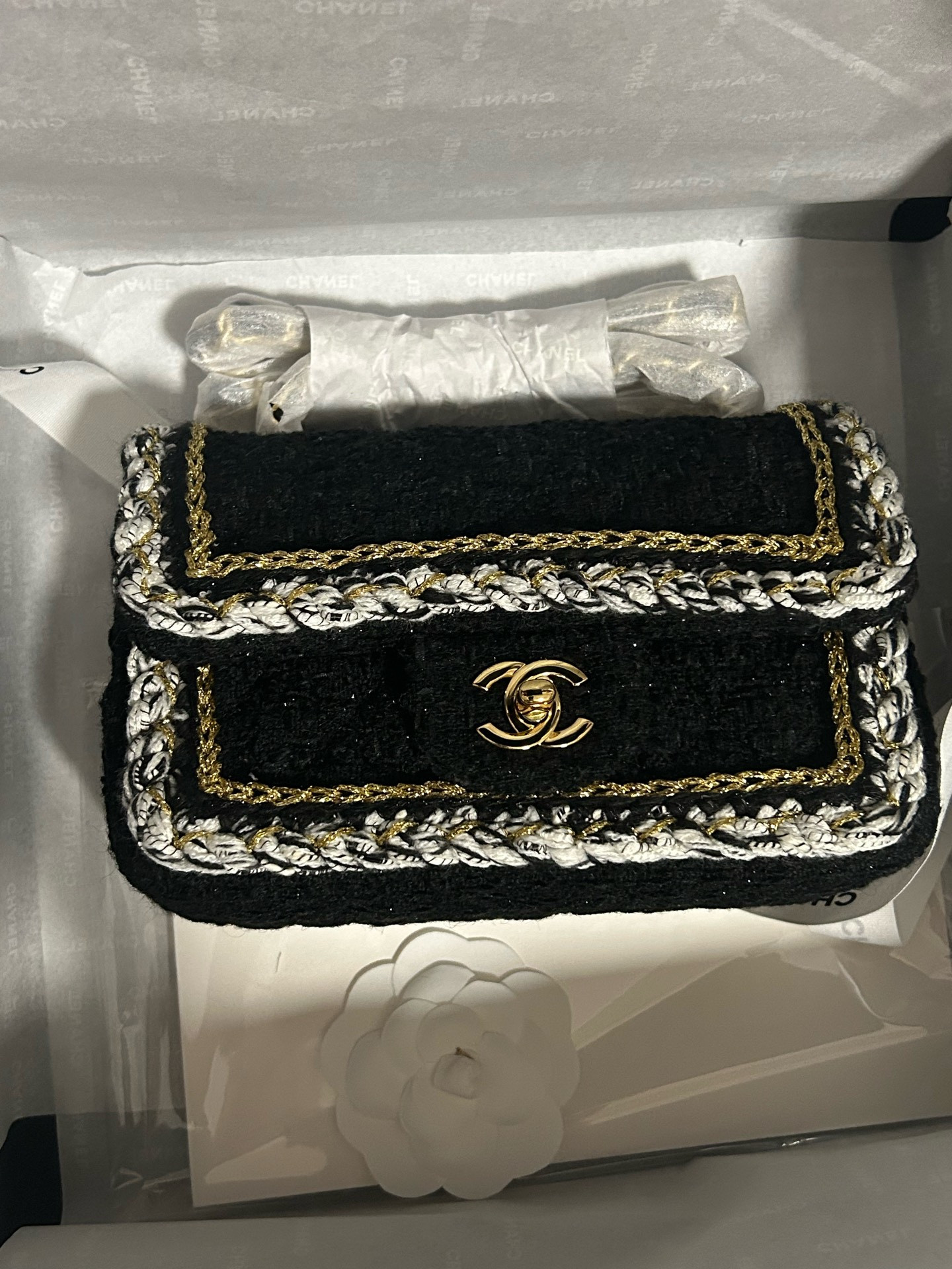 Ch*el mini classic handbag 12x20x6cm