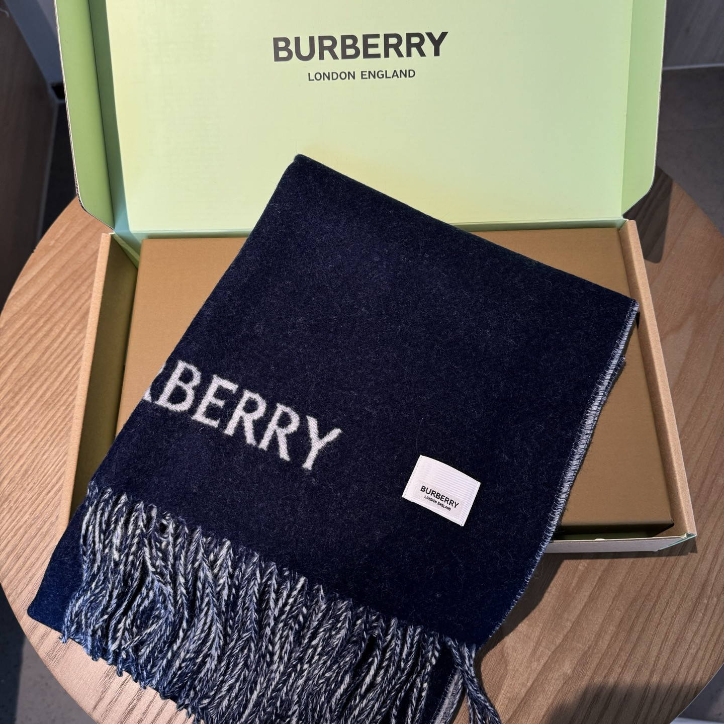 B**rry reversible ekd cashmere scarf 32x180cm 100% wool