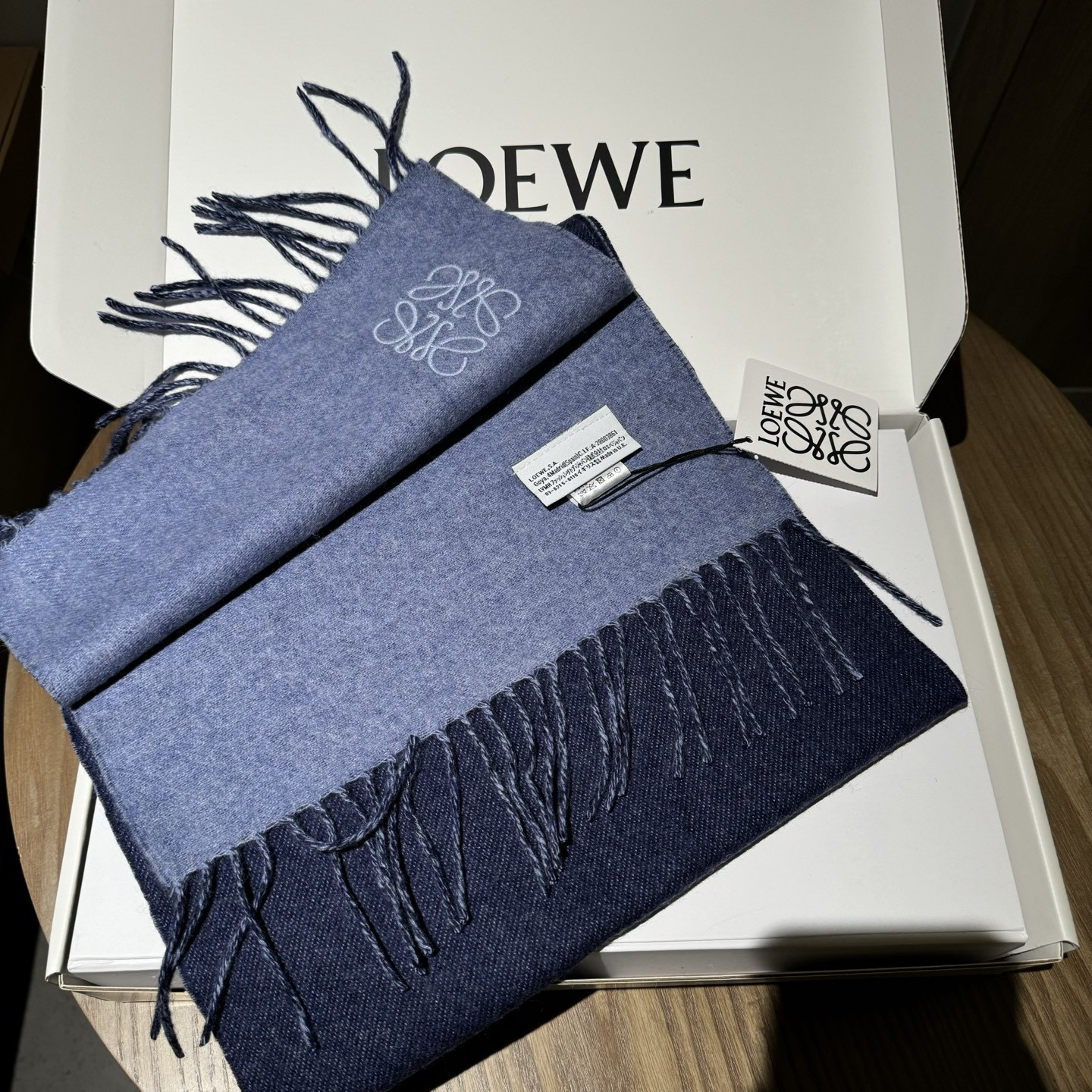 L0ew* scarf 35x190cm 100% lamb cashmere
