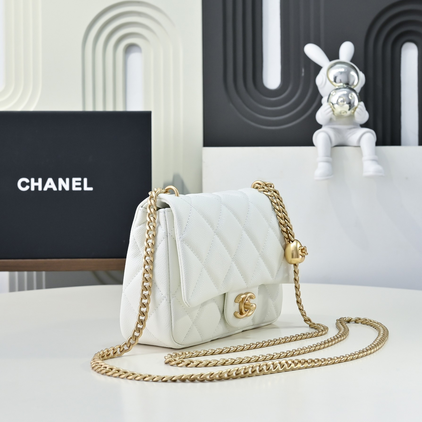 Ch*el 23p flap bag as3829 14x20x8cm