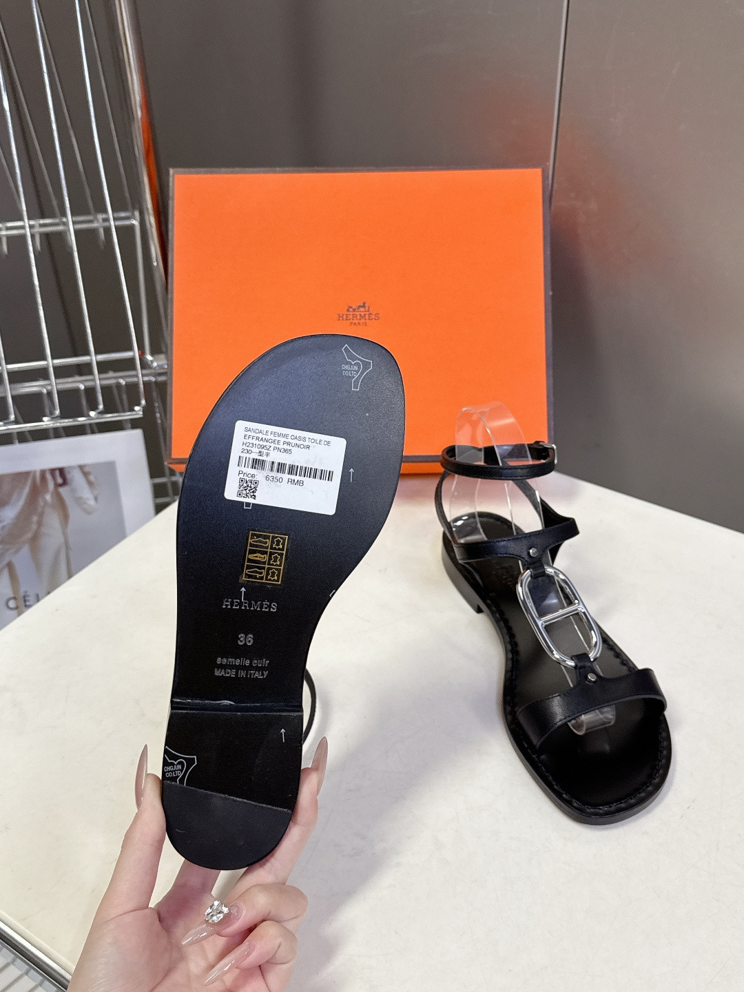 ua H**mes marinella sandal