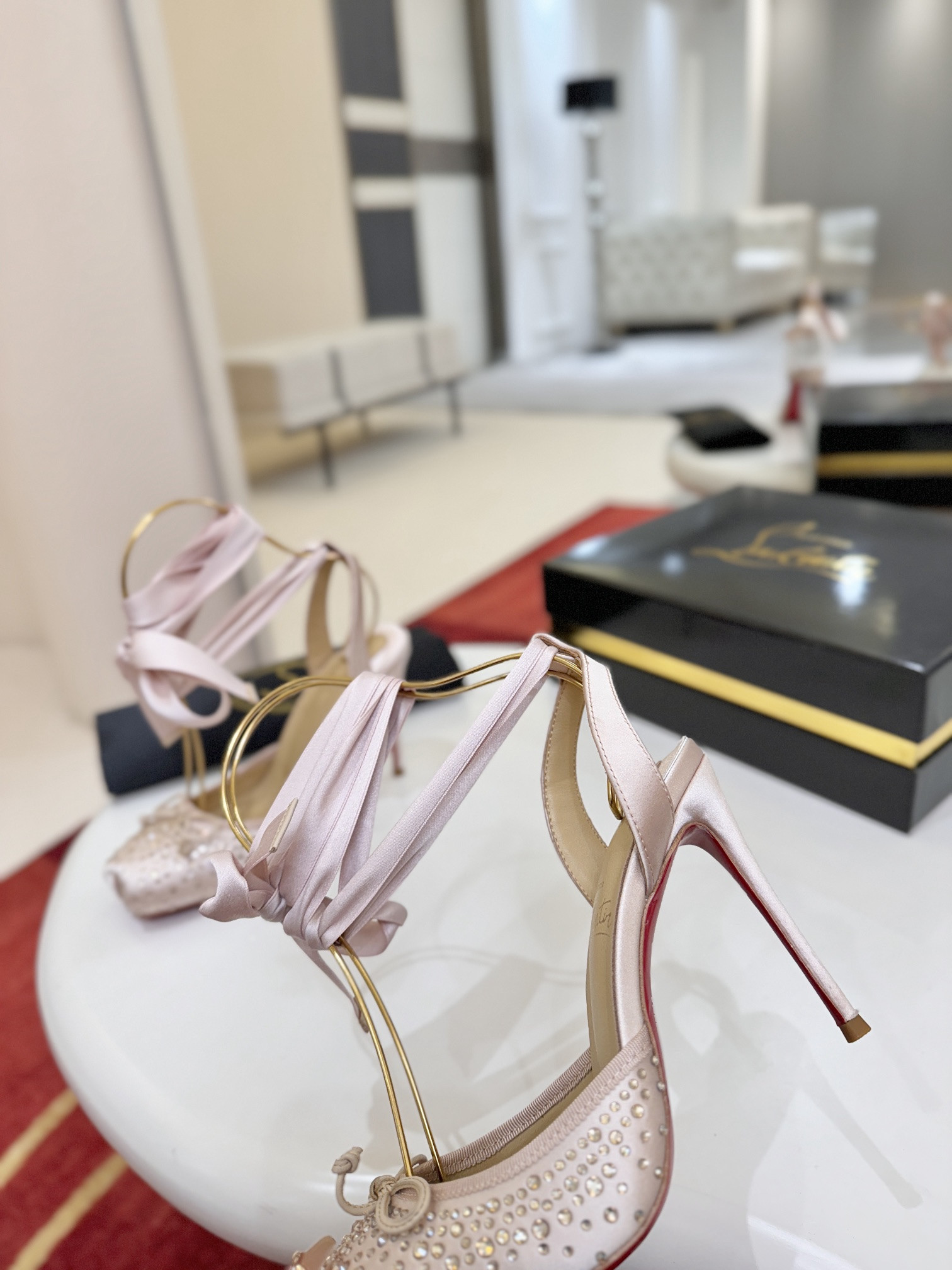 ua Ch**an louboutin shoes 10cm heel