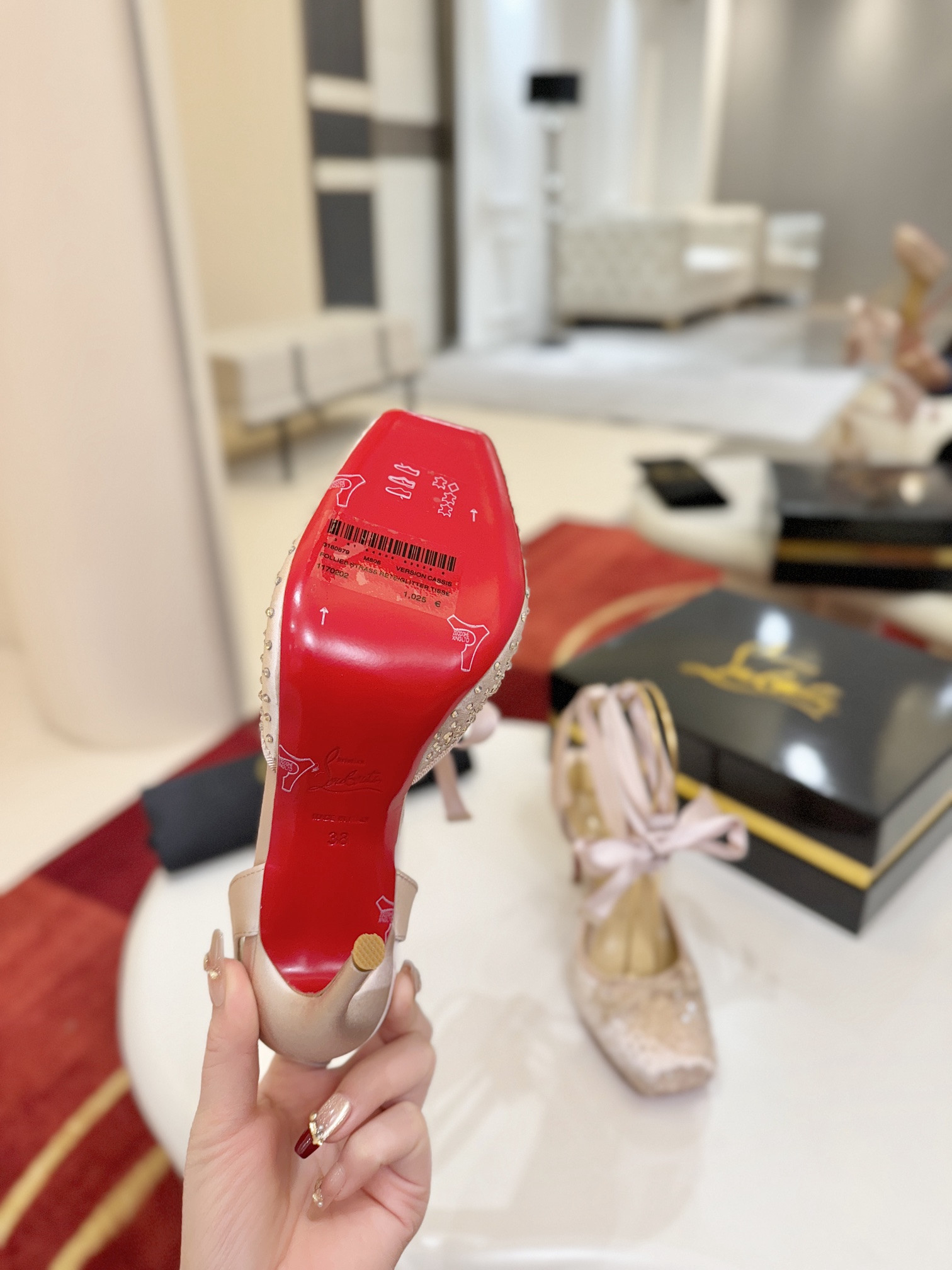 ua Ch**an louboutin shoes 10cm heel
