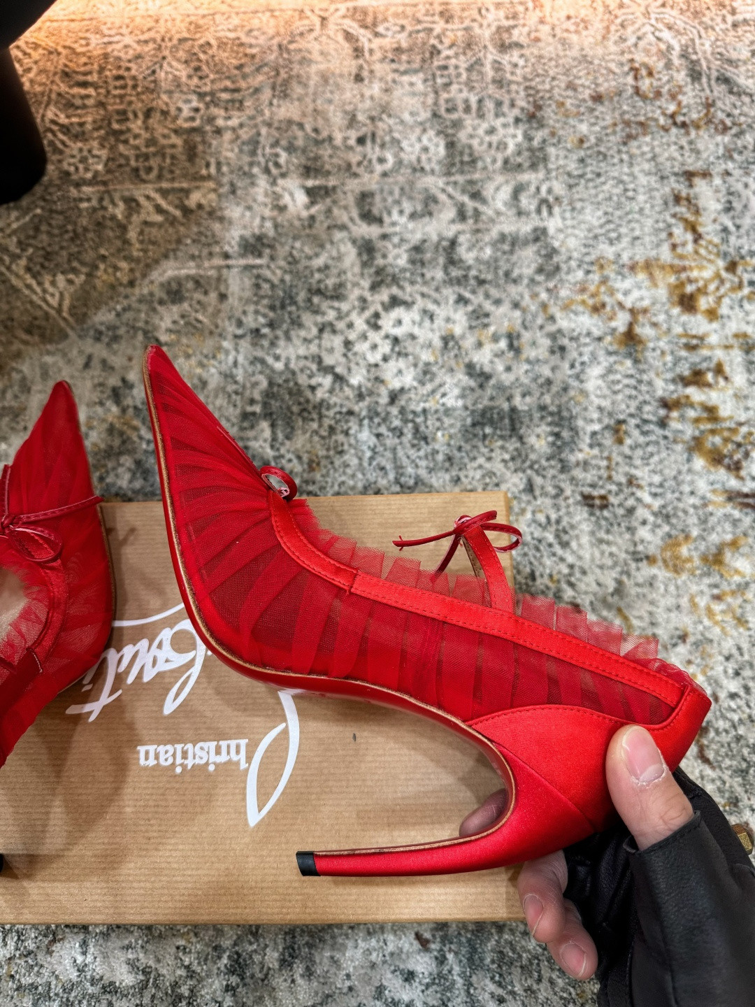 ua Ch**an louboutin 105mm pumps