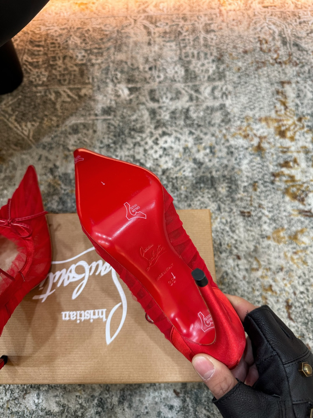 ua Ch**an louboutin 105mm pumps