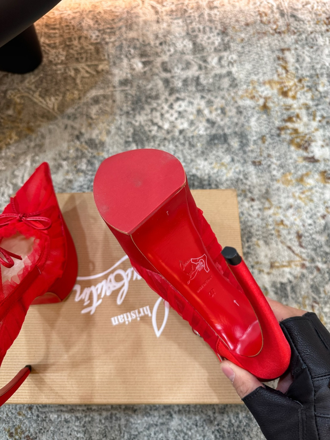 ua Ch**an louboutin 150mm pumps
