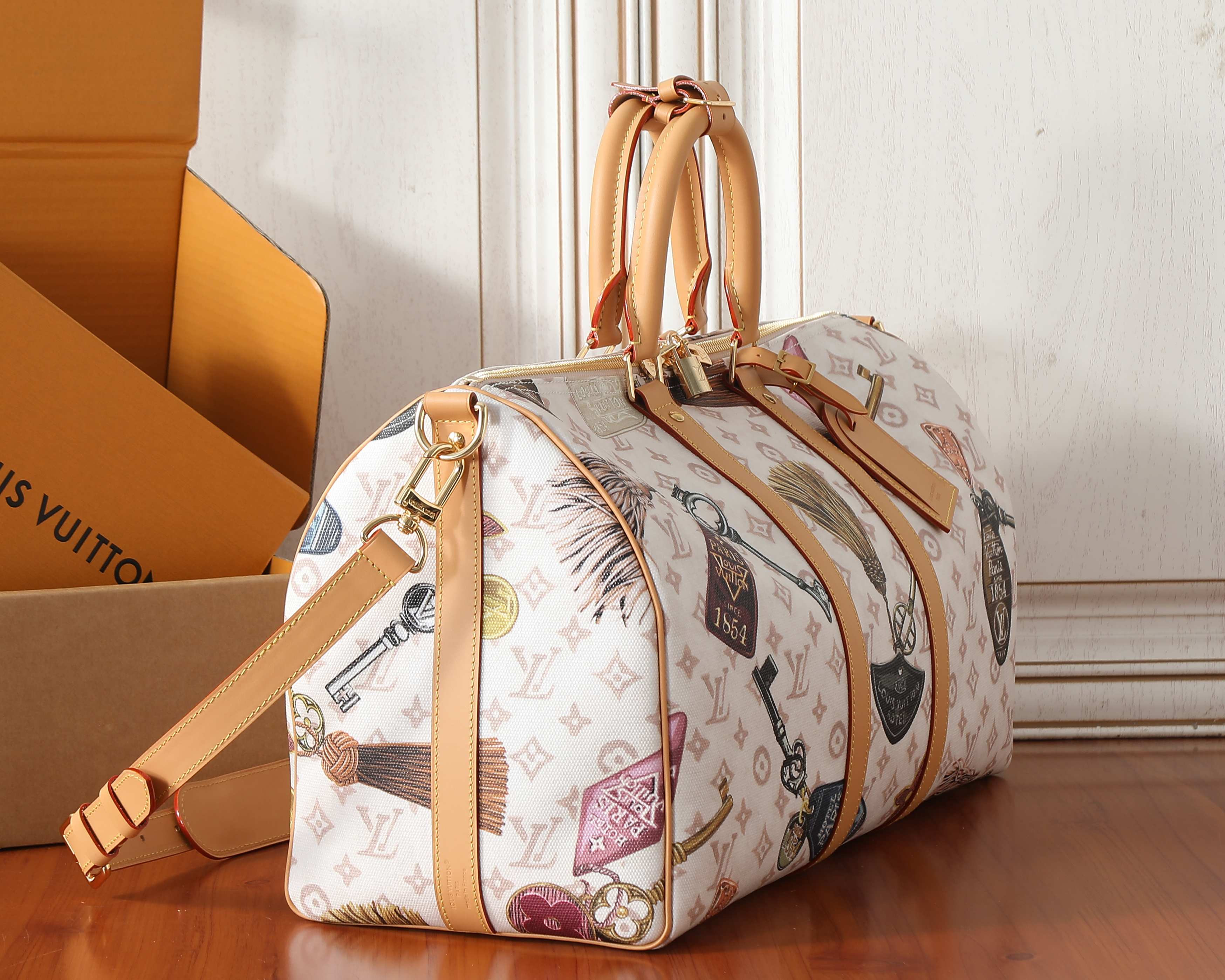 LV KEEPALL BANDOULIÈRE 45 travel bag M28780 45x27x20cm