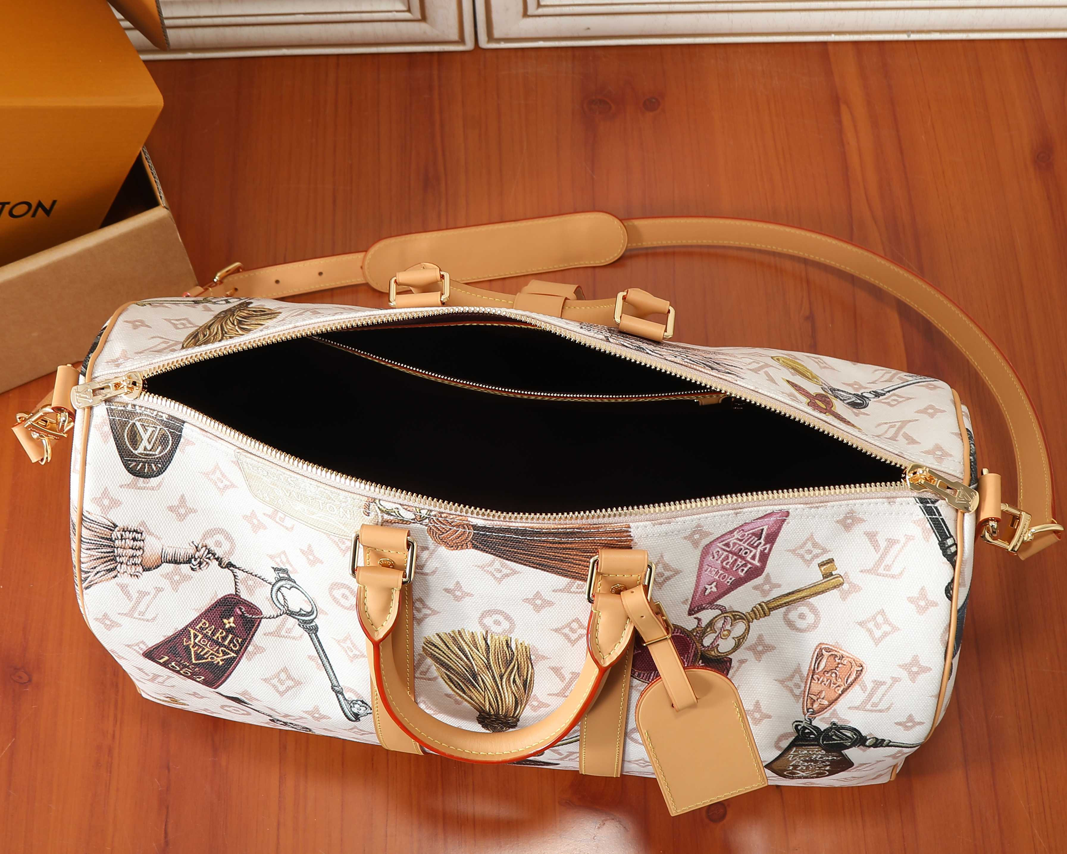 LV KEEPALL BANDOULIÈRE 45 travel bag M28780 45x27x20cm